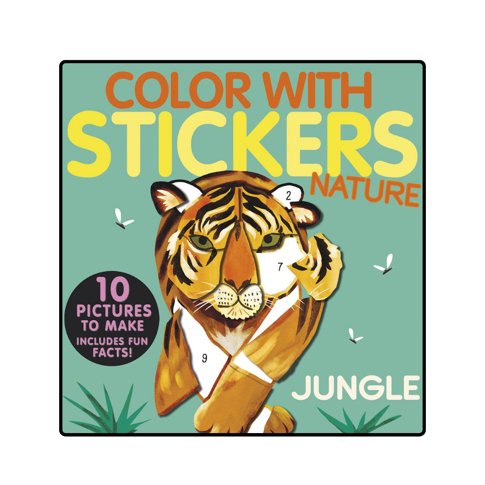 Color with Stickers: Jungle