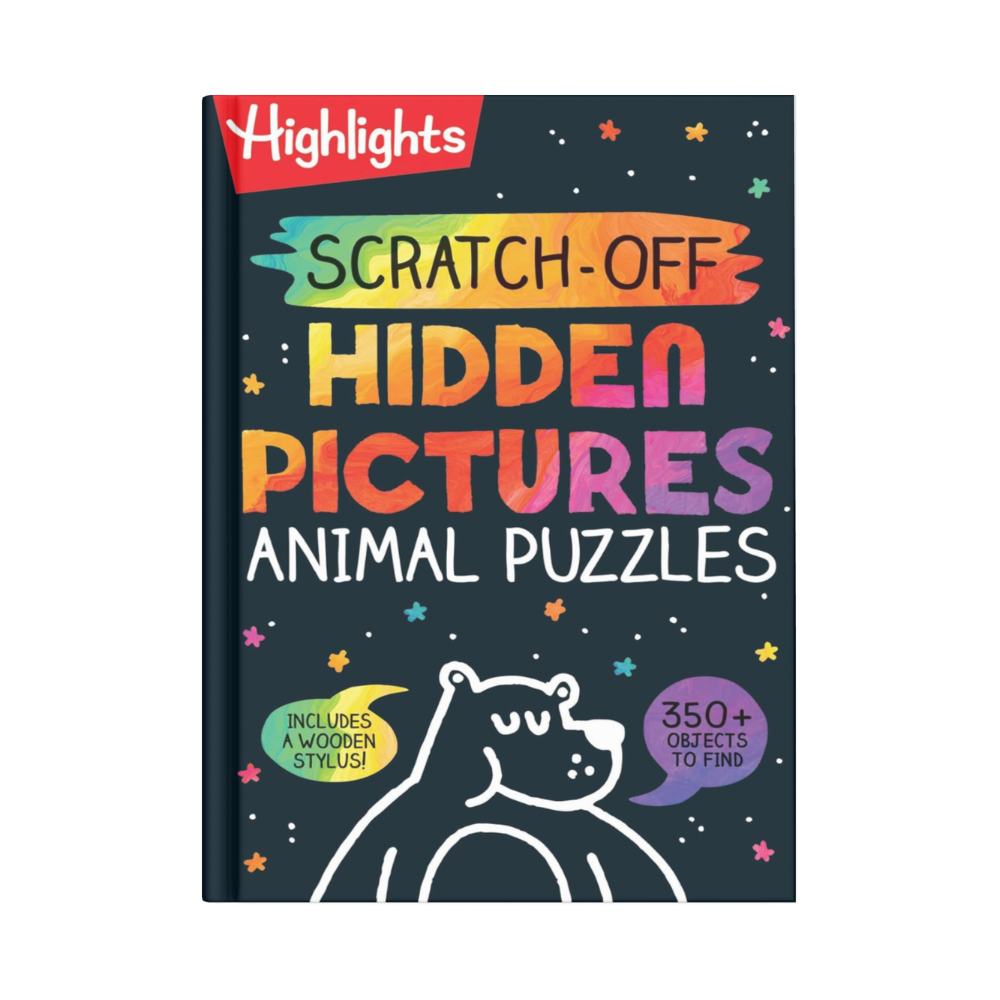 Scratch-Off Hidden Pictures Animal Puzzles